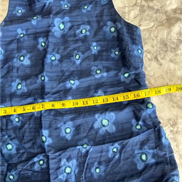 Vintage Alison Nicole Woman Floral Rayon Blue Maxi Dress Sz 8 EUC 35 - Picture 5 of 7